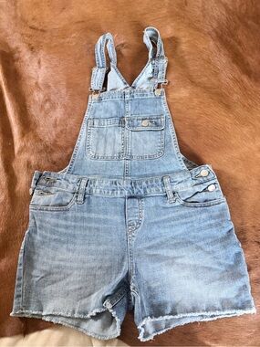 Mossimo Supply Co. light blue denim overalls